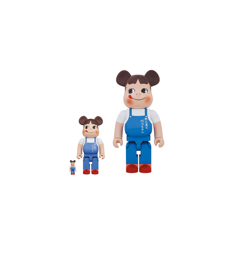 BE@RBRICK ペコちゃん The overalls girl 100％＆400％ / 1000 